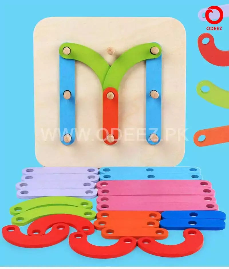 Wooden Shape Combination Puzzle - Default Title - Odeez | Educational Toys Pakistan 