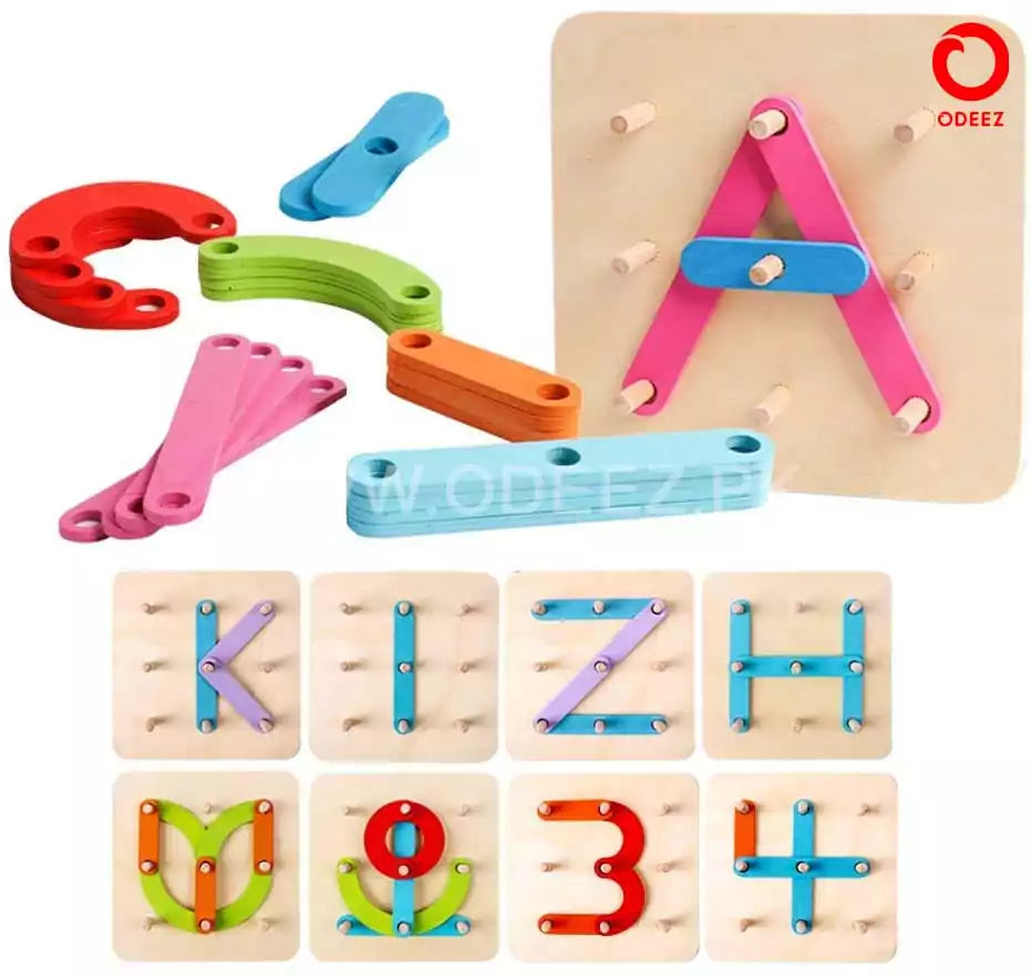 Wooden Shape Combination Puzzle - Default Title - Odeez | Educational Toys Pakistan 