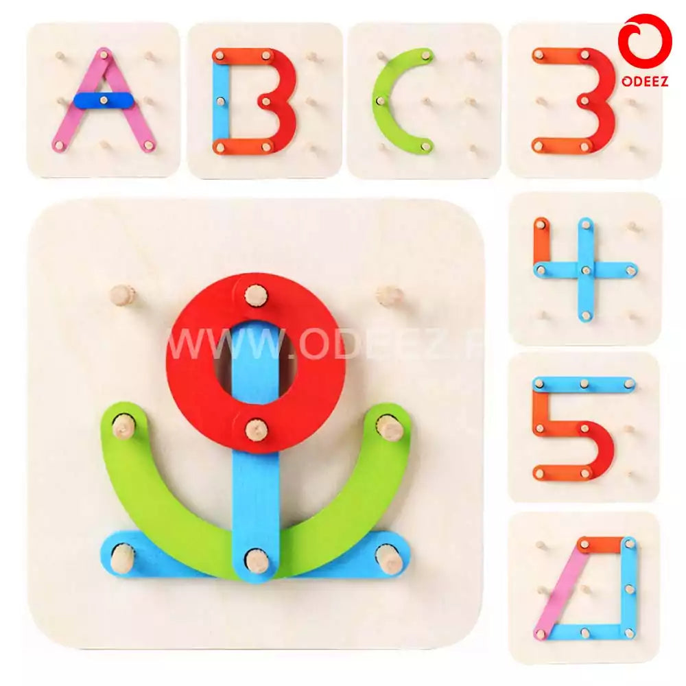 Wooden Shape Combination Puzzle - Default Title - Odeez | Educational Toys Pakistan 