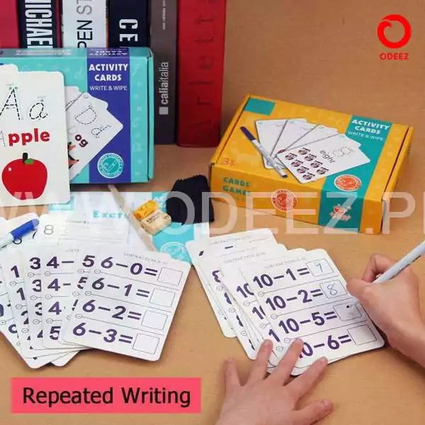 Write and Wipe Learning Cards Mathematics - Default Title - Odeez | Educational Toys Pakistan 