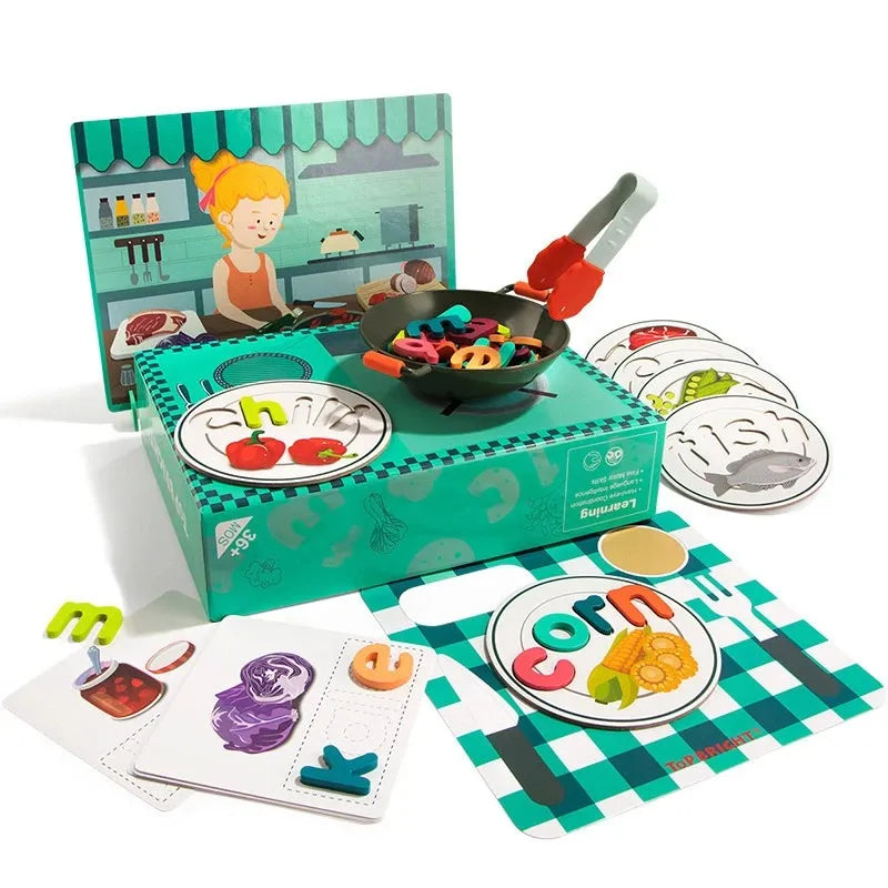 Cooking With Spelling Game for Kids Pretend Play Toys