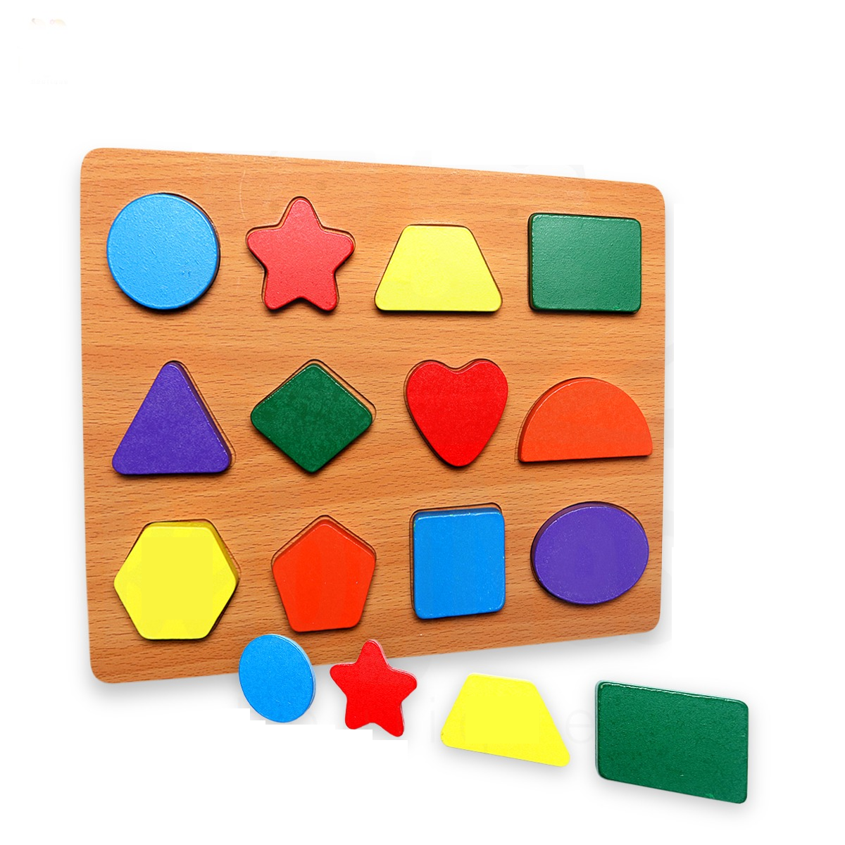 3d Wooden Board - Shapes - Default Title - Odeez | Educational Toys Pakistan 