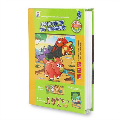 Evolution Of The Dinosaurs Puzzle Book - Default Title - Odeez | Educational Toys Pakistan 