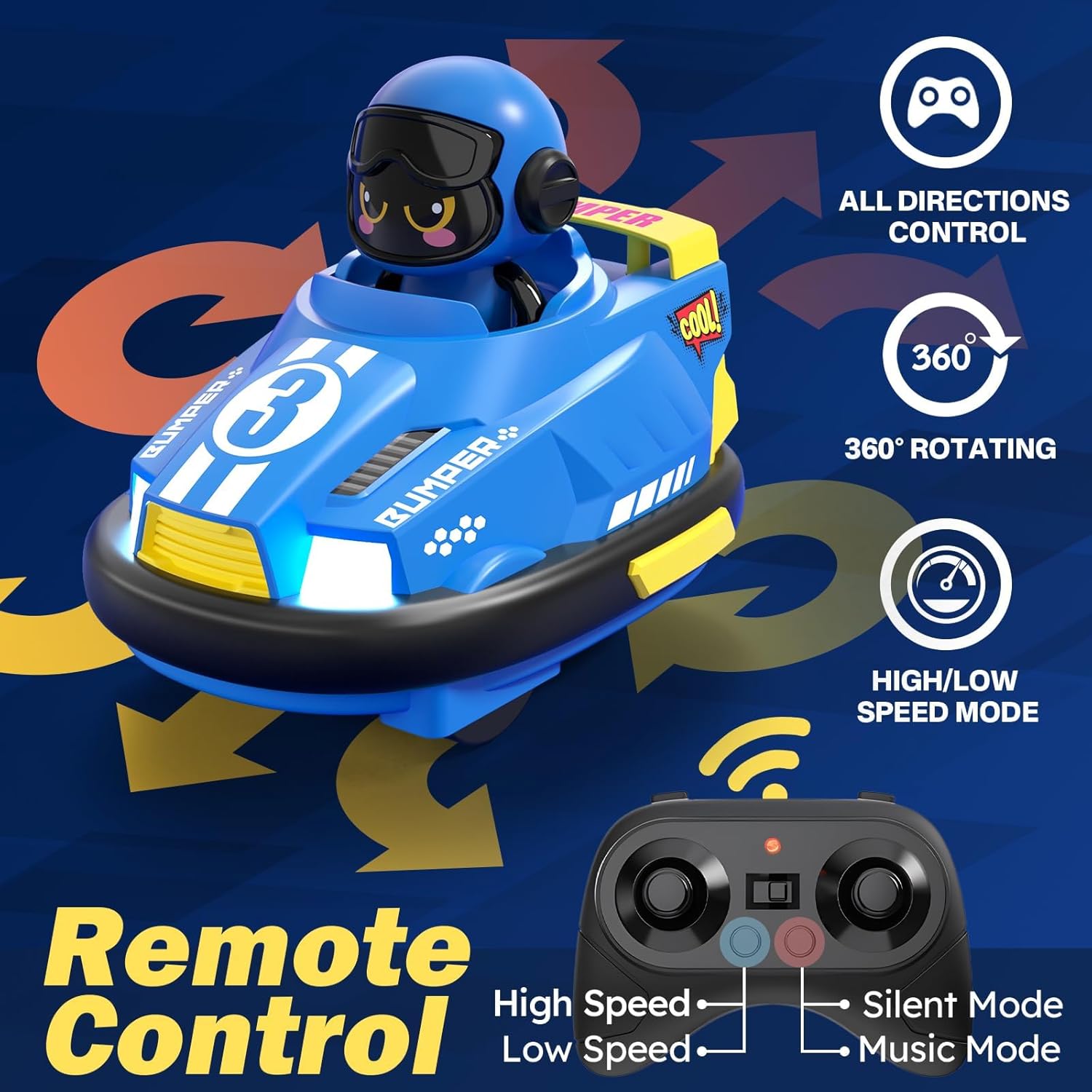 VS RC Bumper Cars – 2 Player Remote Control Battle Set - 192