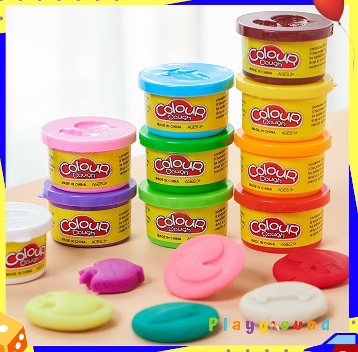 Colour Dough Modeling Compound Colors - 10 Mini Cans - 182