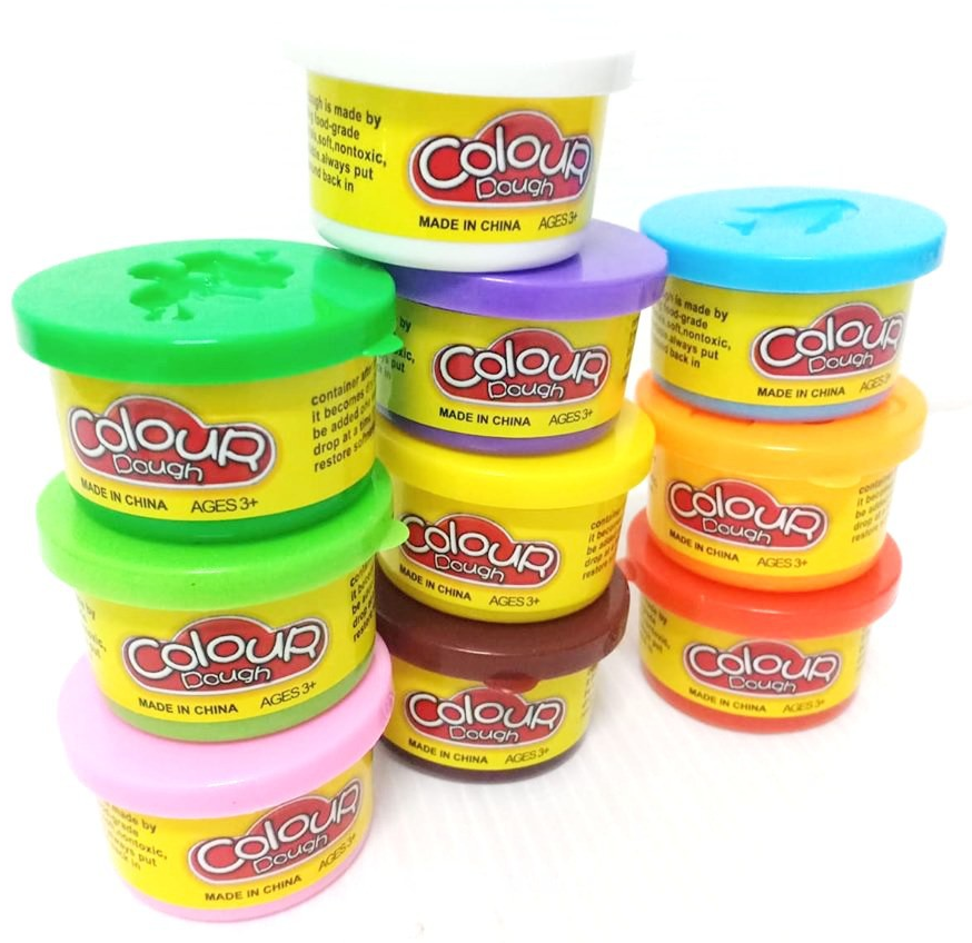 Colour Dough Modeling Compound Colors - 10 Mini Cans - 182