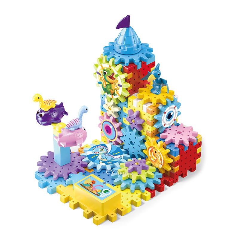 Puzzle Gear Building Blocks Set for Kids  88 pieces - 03A