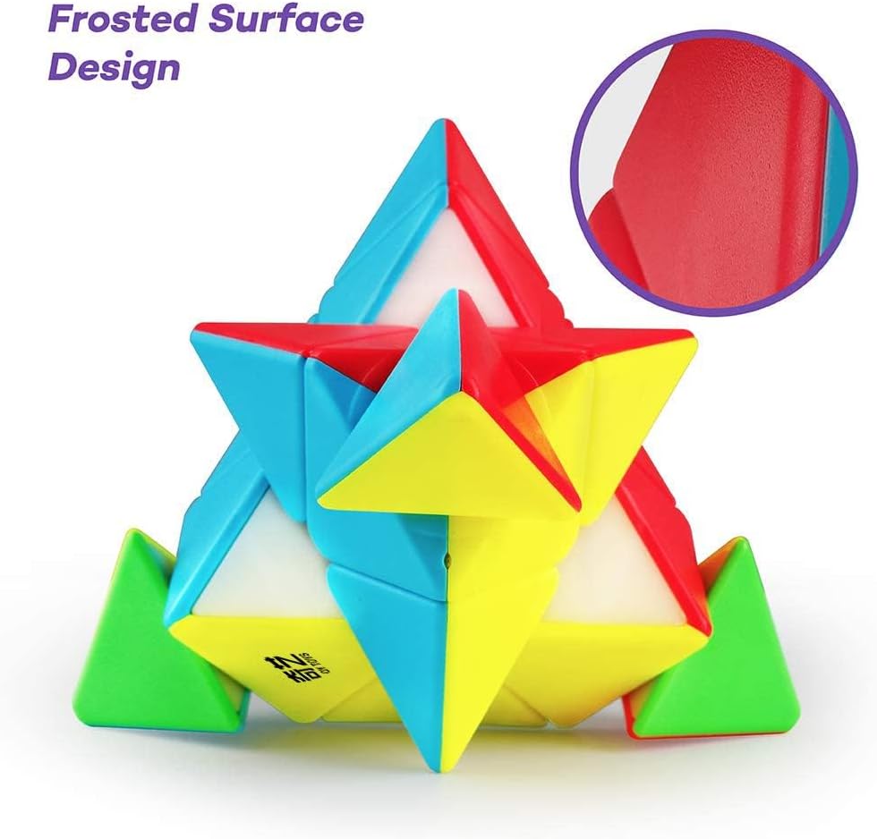 QIYI Pyramid Cube 3x3 Speed Cube Magic Cube Rubik Cube 3D Puzzle Toy