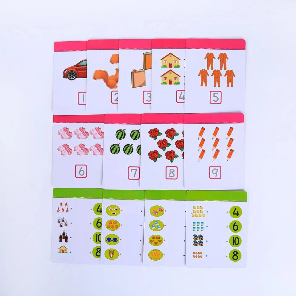 Erasable Numbers With Marker Activity Toy Flashcards for Kids