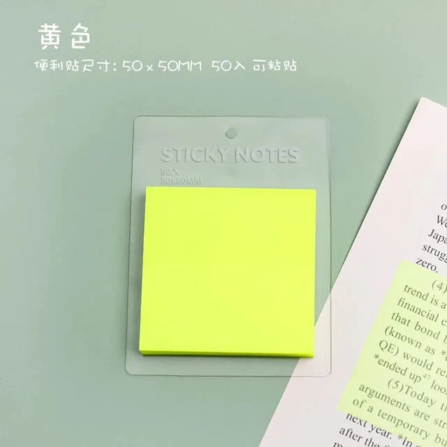 Mini Transparent Sticky Notes - 50 Sheets