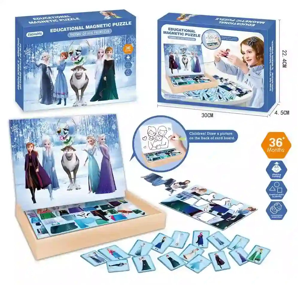 Frozen Drawing Magnetic Puzzle Book - Default Title - Odeez | Educational Toys Pakistan 