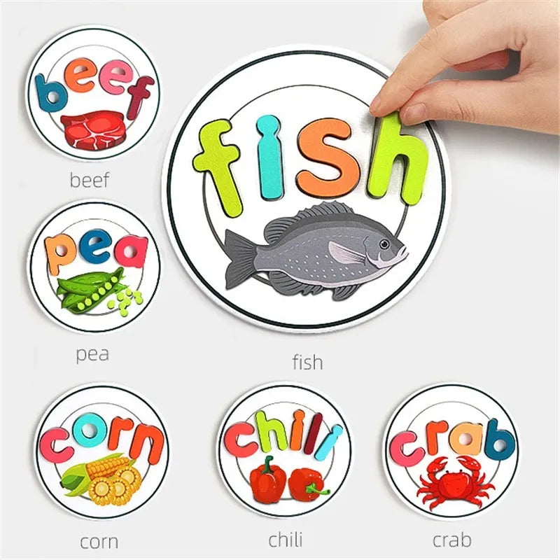 Cooking With Spelling Game for Kids Pretend Play Toys