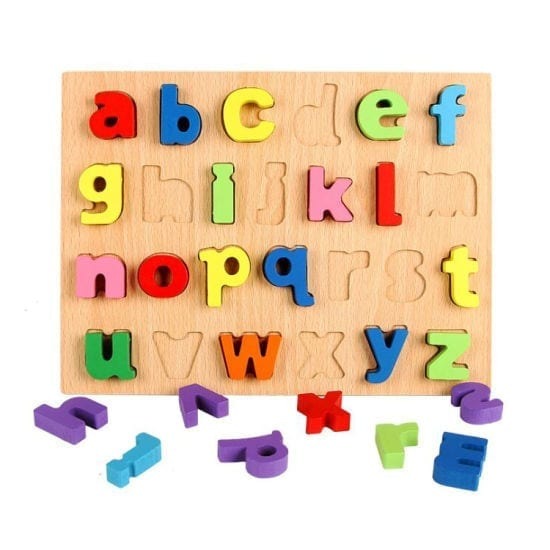 3D Wooden Alphabets Learning Board - a to z - Default Title - Odeez | Educational Toys Pakistan 