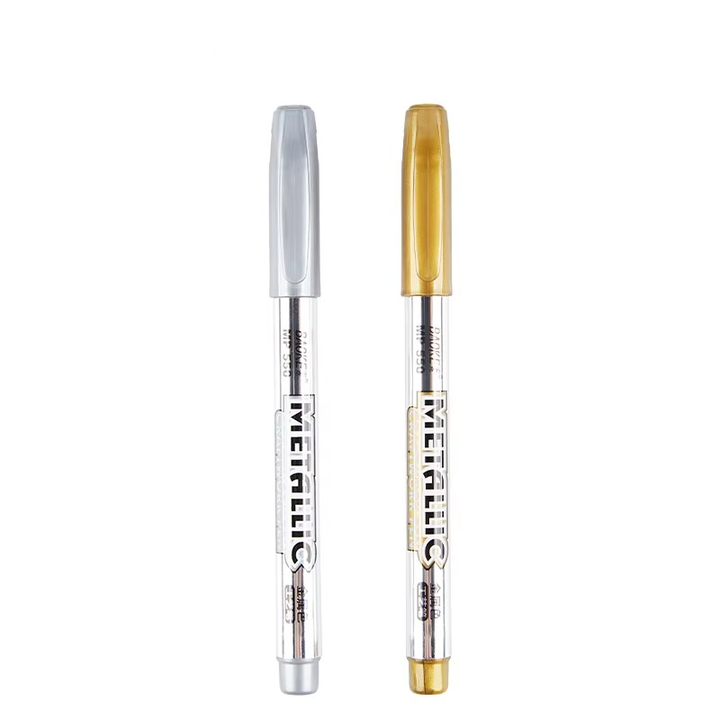 Baoke Metallic Art Marker Pen Silver Color 1 Piece - Default Title - Odeez | Educational Toys Pakistan 