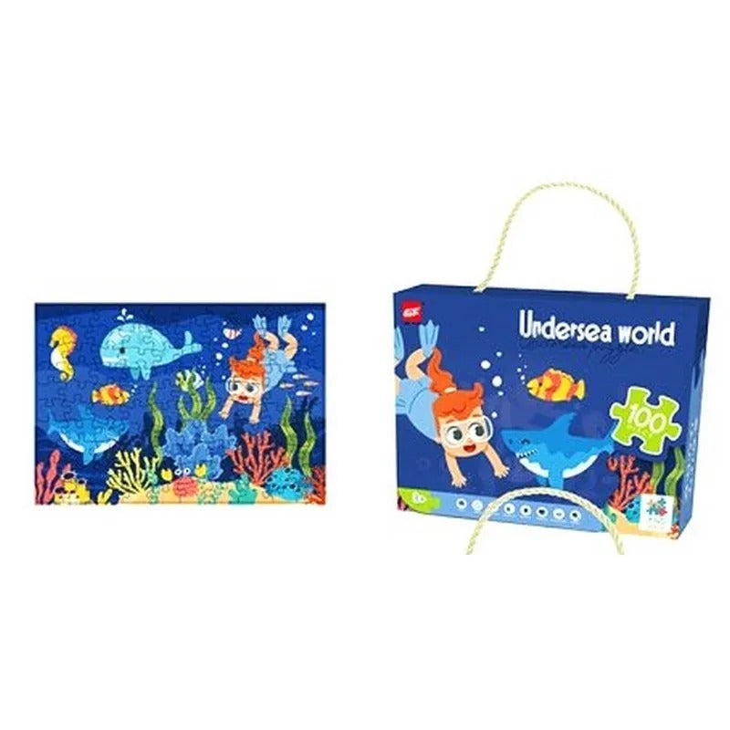 Undersea World Jigsaw Puzzle 100 Pieces - 007 - Default Title - Odeez | Educational Toys Pakistan 