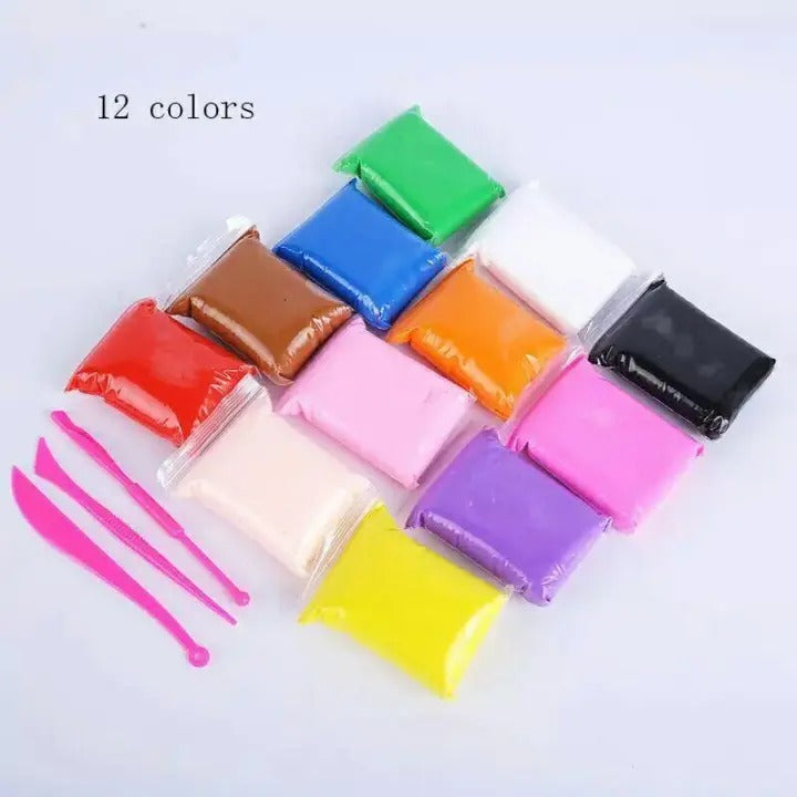 Creative Clay Art With Tools 12 Colors - Default Title - Odeez | Educational Toys Pakistan 