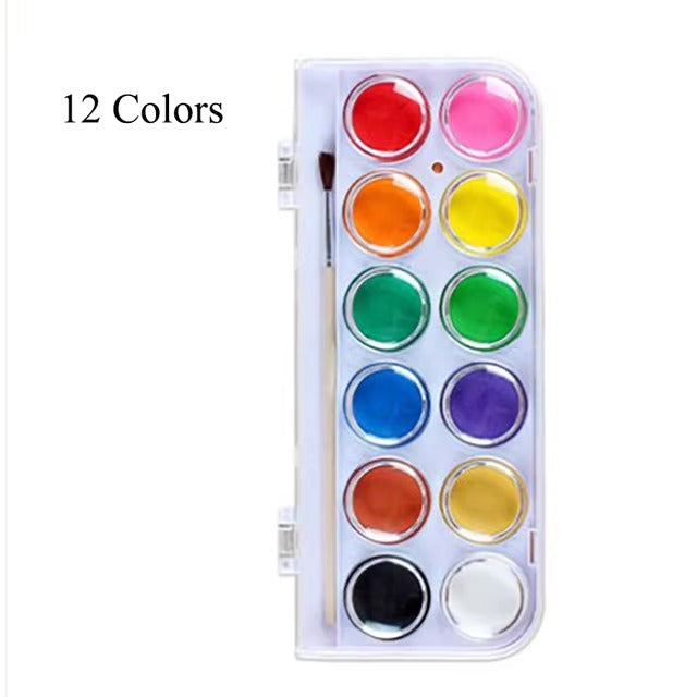 Water Color Painting Set - 12 Colors - Default Title - Odeez | Educational Toys Pakistan 