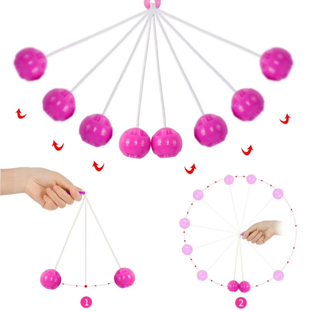 Click Clack Ball Bump Clackers Ball - Orange-Blue-Green-Red-Purple - Odeez | Educational Toys Pakistan 