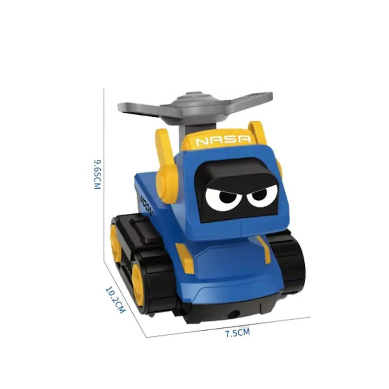 Mini Space Theme Vehicle Press Inertia Car - 31A - Red-Blue-Yellow-Green - Odeez | Educational Toys Pakistan 