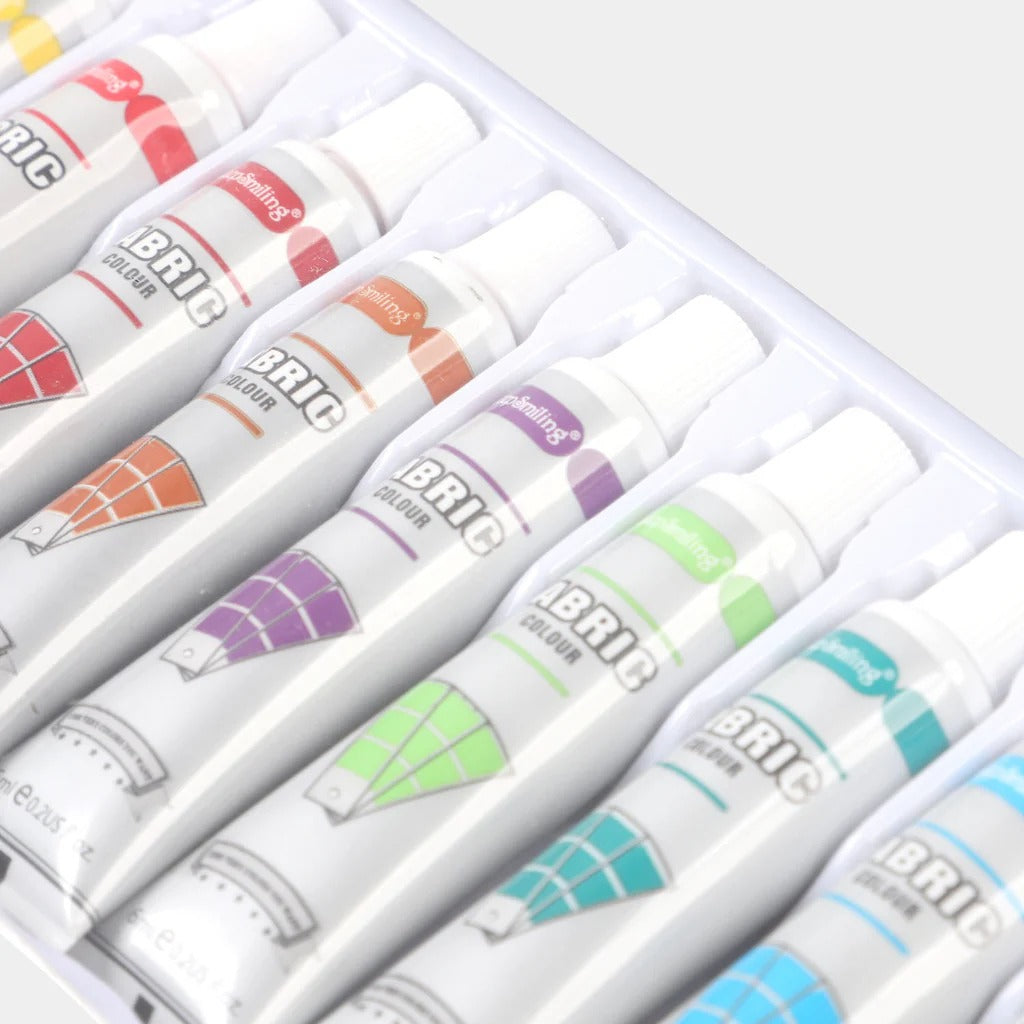 Keep Smiling Acrylic Color Set - 12 Colors - Default Title - Odeez | Educational Toys Pakistan 