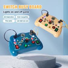 Light Games Busy Board Interactive Learning and Sensory Activity Board for Kids - 599