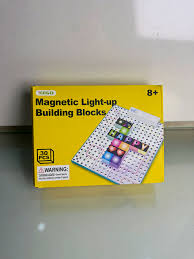 Magnetic Light-Up Building Blocks 30 PCS STEM Learning Set - 79E