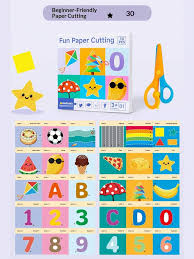 Kids Paper Cutting Craft Kit – 30 PCS
