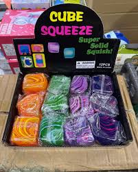 Cube Squishy Stress Toy Soft Sensory Fidget Cube - Random Color
