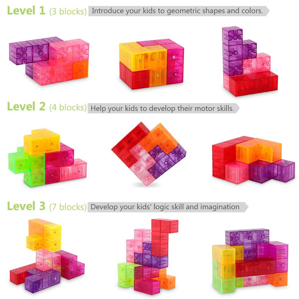 Magnetic Tiles 3D Intelligence Puzzles - Default Title - Odeez | Educational Toys Pakistan 
