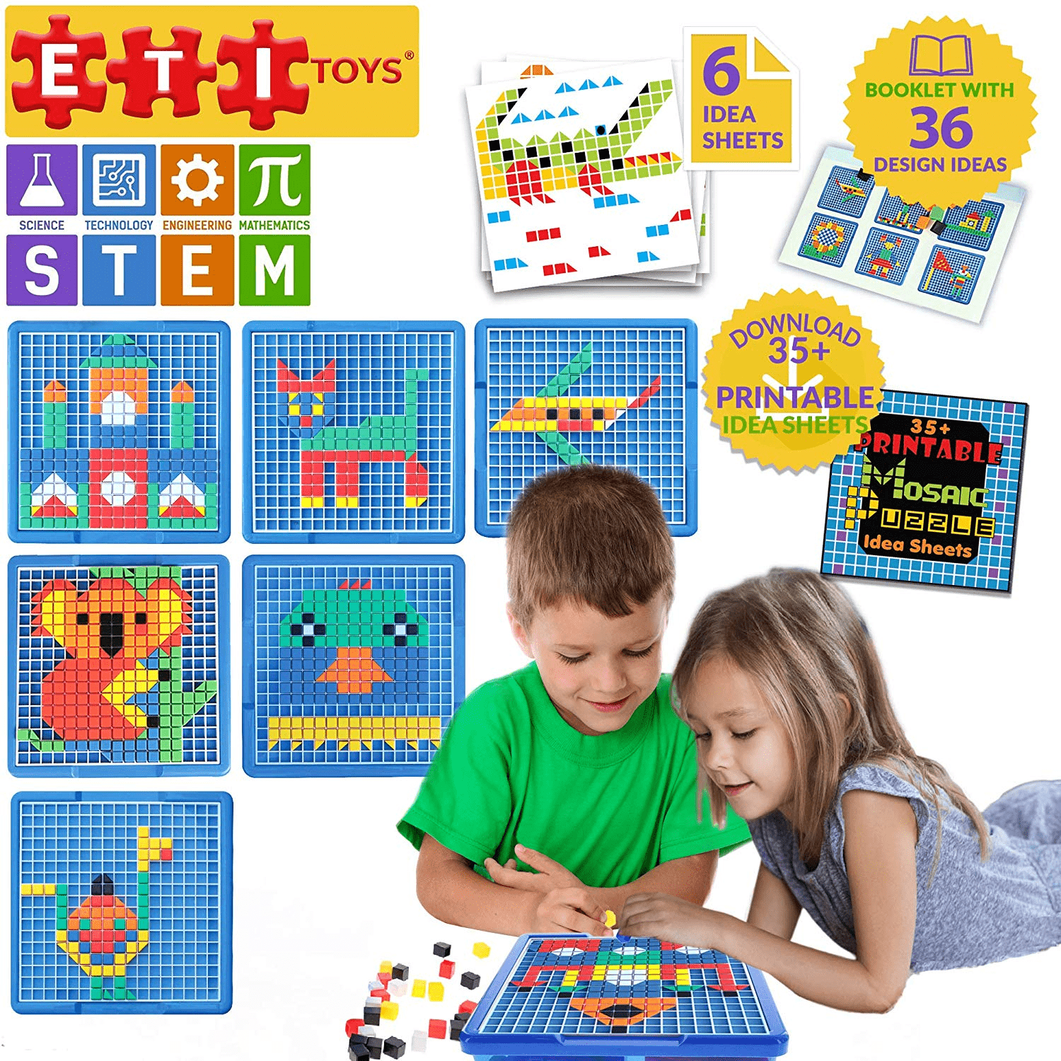 Creative Mosaic Pattern Puzzle - Default Title - Odeez | Educational Toys Pakistan 