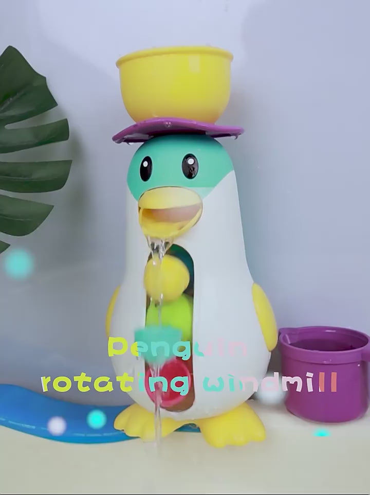 Fun Waterwheel Penguin Bath Toy - 010