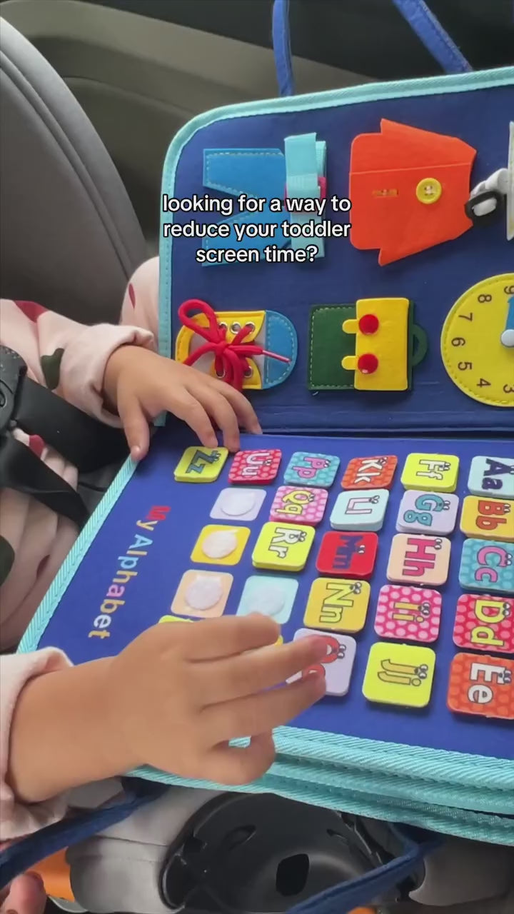 Busy Montessori Kit Sensory Book with 8 sides - 544