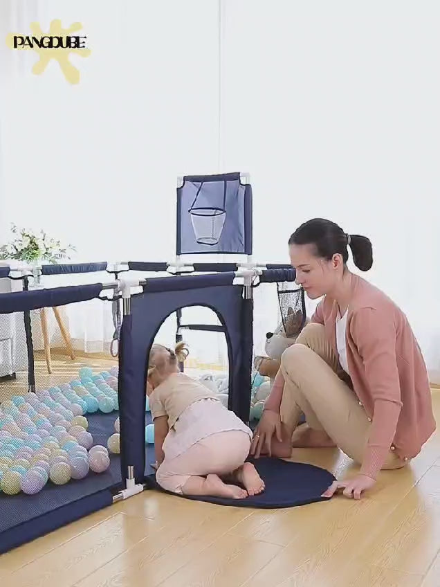 Rectangle Safety Playpen Basketball and Football Arena for Kids
