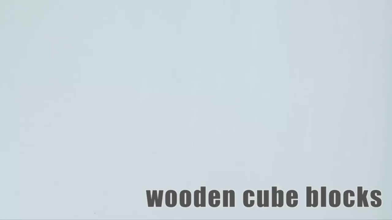 Early Childhood Colorful Wooden Blocks 100 Cube