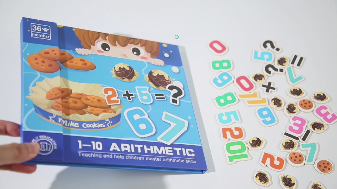 1 to 10 Math Arithmetic Magnetic Early Education Book - 221