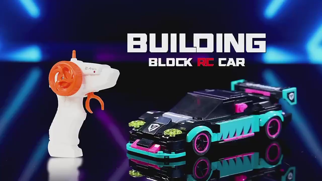 Green Racing Car RC Sports Building Blocks 265 pcs Set - 70053