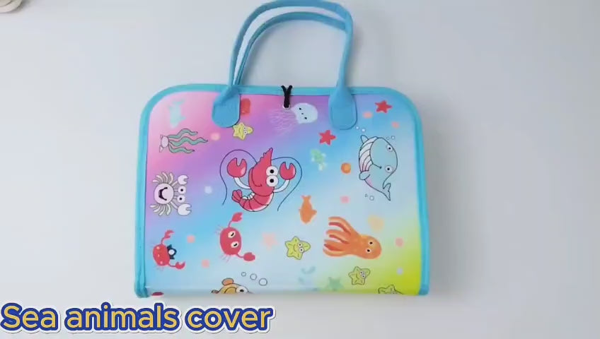 Multiple Sensory Activity Busy Book for Toddlers - 10 Sides