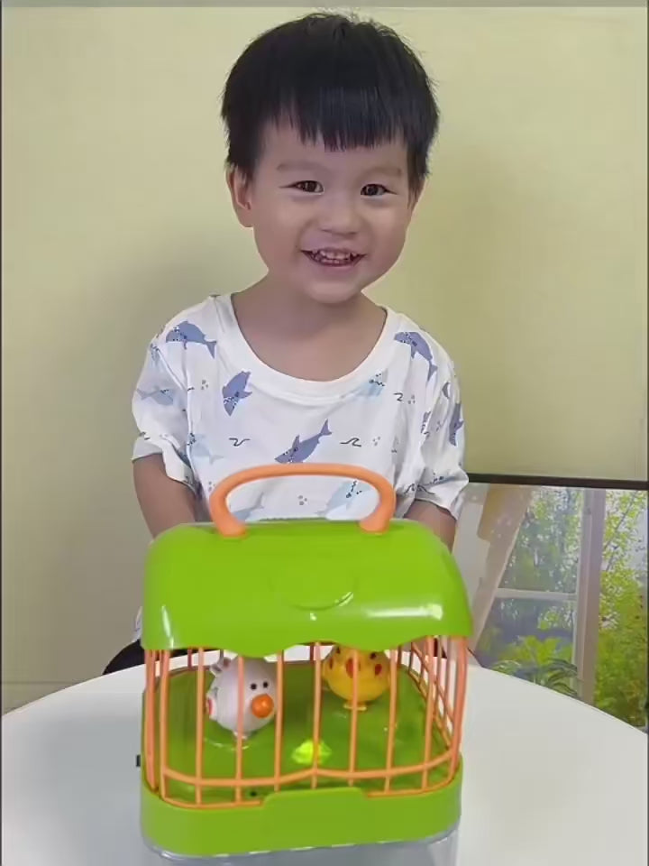 2in1 Fun Talking Bird Cage and Magnetic Fish - 227