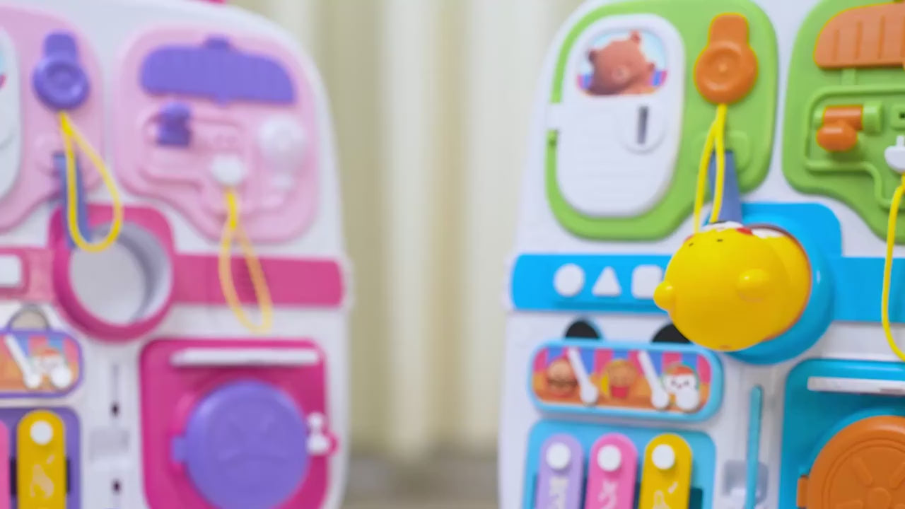 Multi-functional Cognitive Bear Busy Board for Toddlers - 308