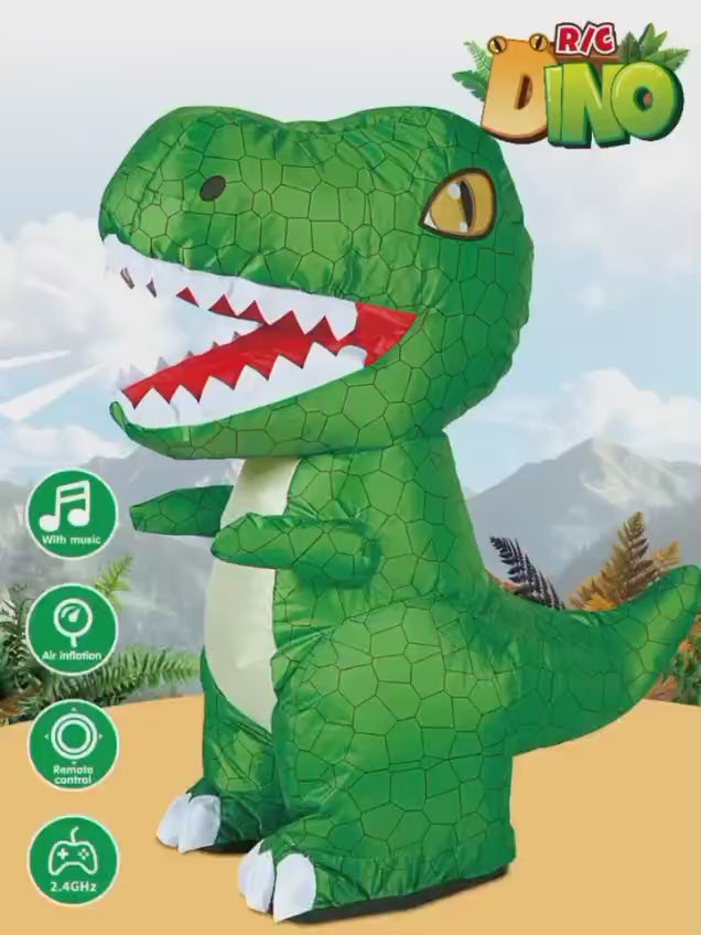 Inflatable RC Dinosaur Electric Air Pump Rechargeable Toy - 616