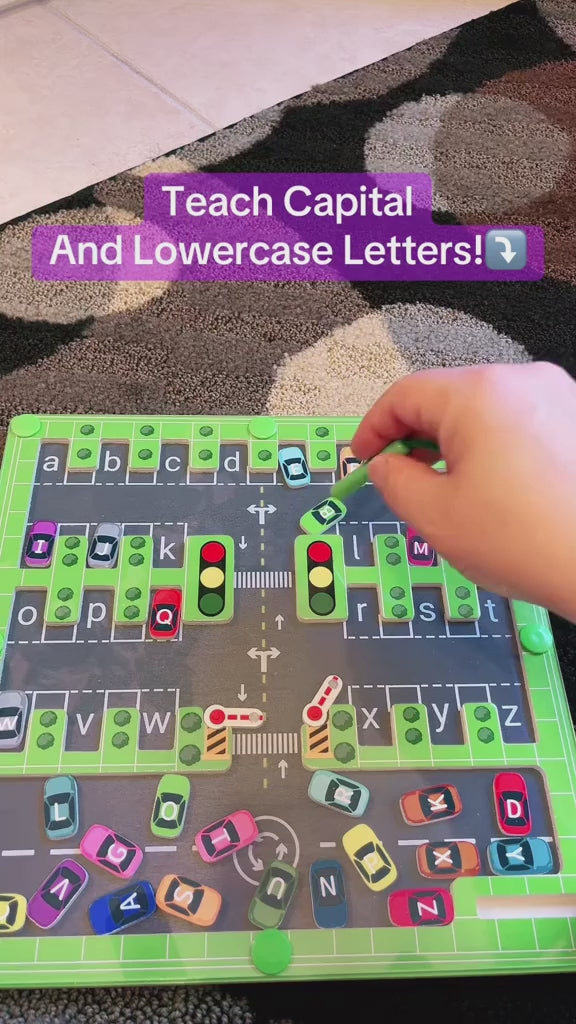 2in1 Magnetic Alphabet Maze and Spelling Game Airport - 26D