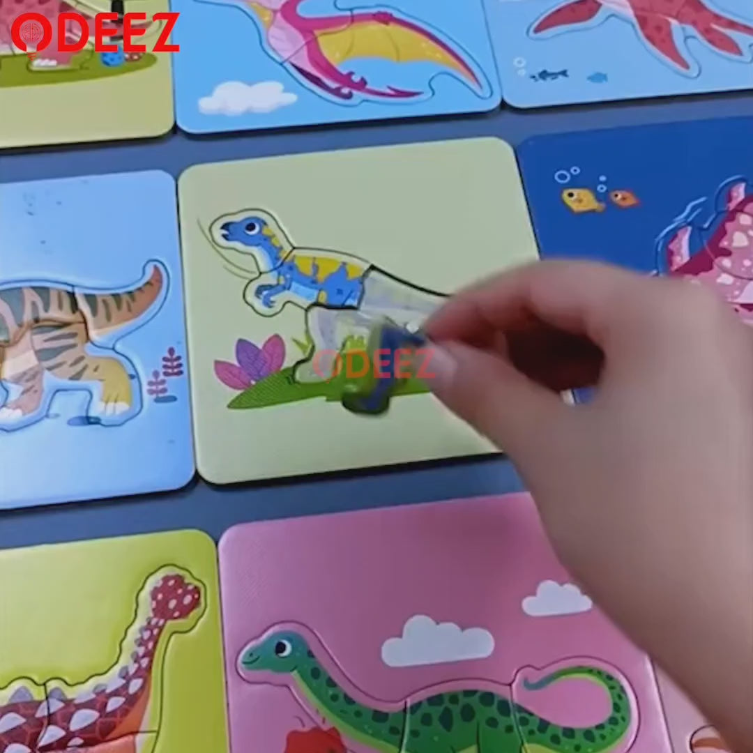 2in1 Jigsaw Puzzle Write and Wipe Cards - 569