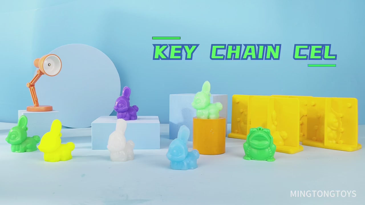 Without Box DIY ELF Keychain 3D Colorful Squishy Gel Kit - NJ1