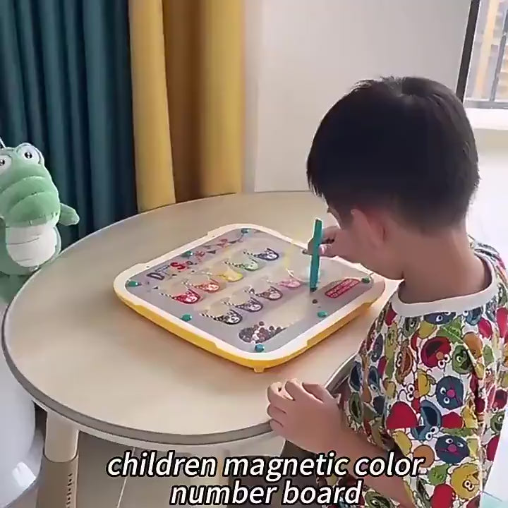 2in1 Magnetic Bead Maze Color Sorting and Drawing Board - 134