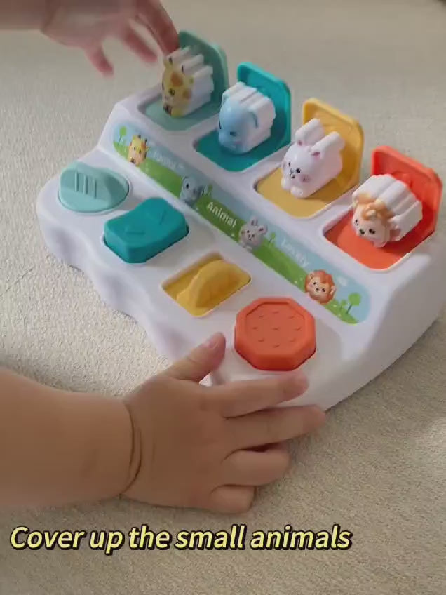 Pop-Up Cause and Effect Interactive Animals Sensory Set - 91A