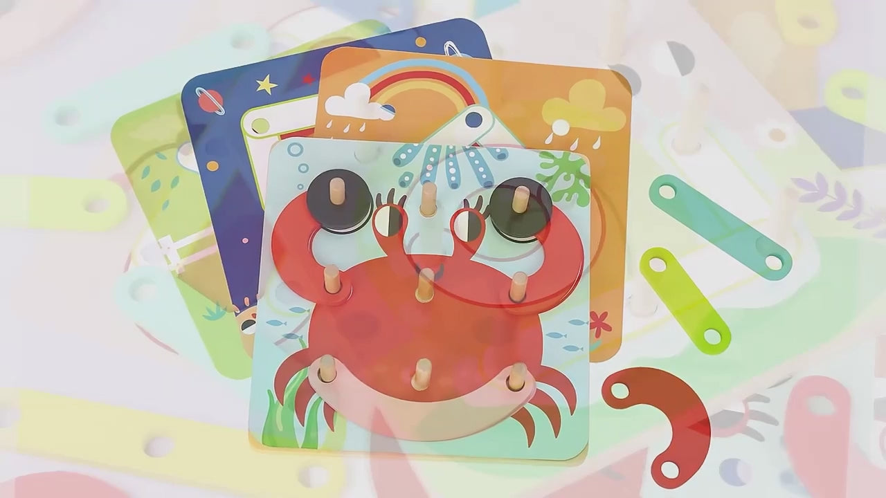 DIY Creative Pattern Combination Wooden Board - 657