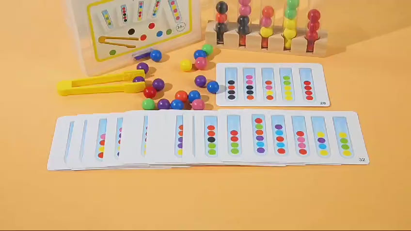 Colorful Clip Beads Test Tube with 48 Pattern Challenge