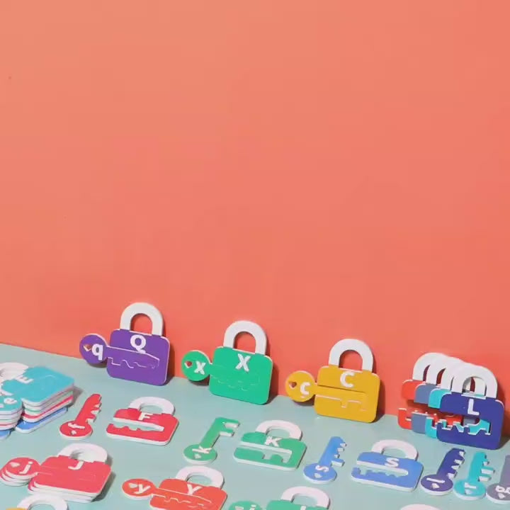 Montessori Color and Number Cognitive Matching Lock Key - 675