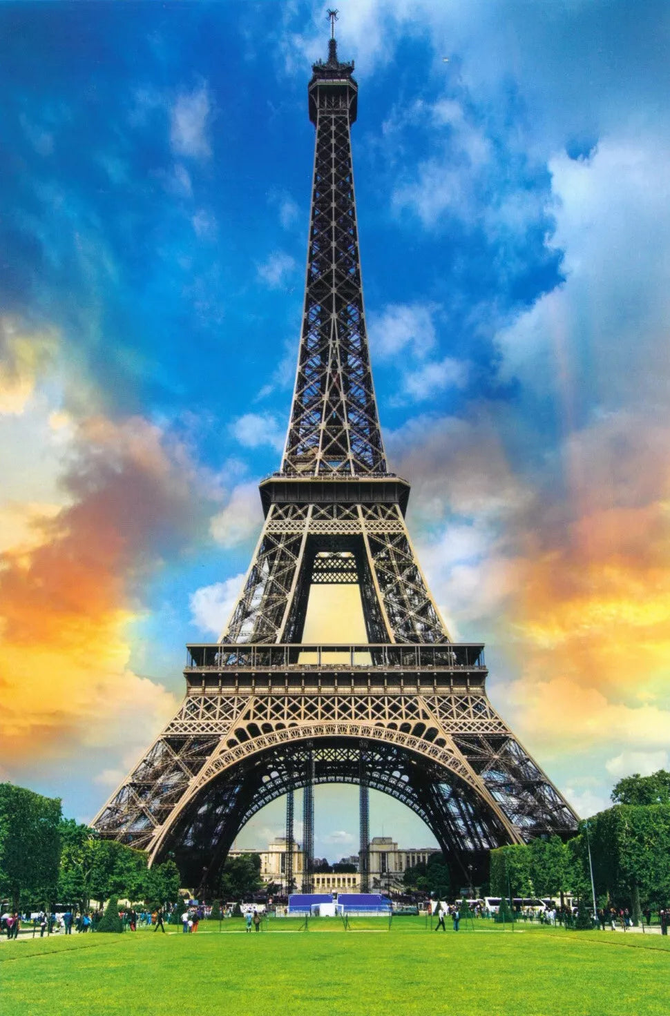 Without Box Paris Eiffel Tower 1000 pieces Jigsaw Puzzle for Adults - 592