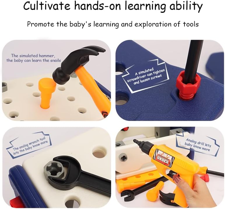 Multi Function DIY Tool Table Little Engineer Pretend Play Kit - 311